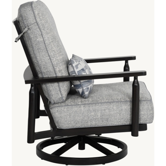 Holland Ultra High Back Cushioned Lounge Swivel Rocker - 6C16T