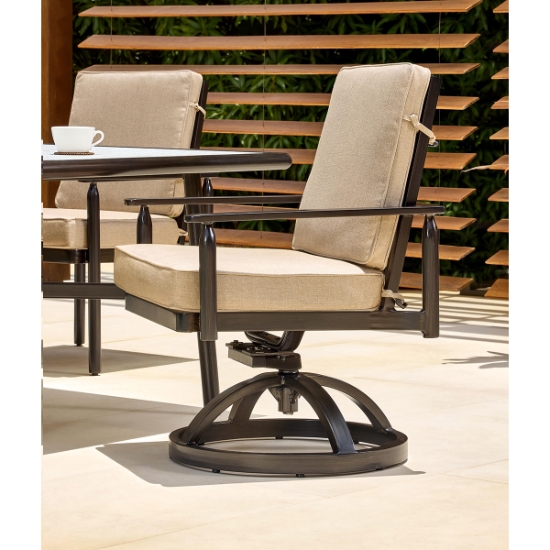 Holland Formal Arm Dining Swivel Rocker - 6C48T