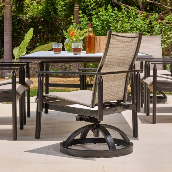 Holland Sling Dining Swivel Rocker - 6C68S