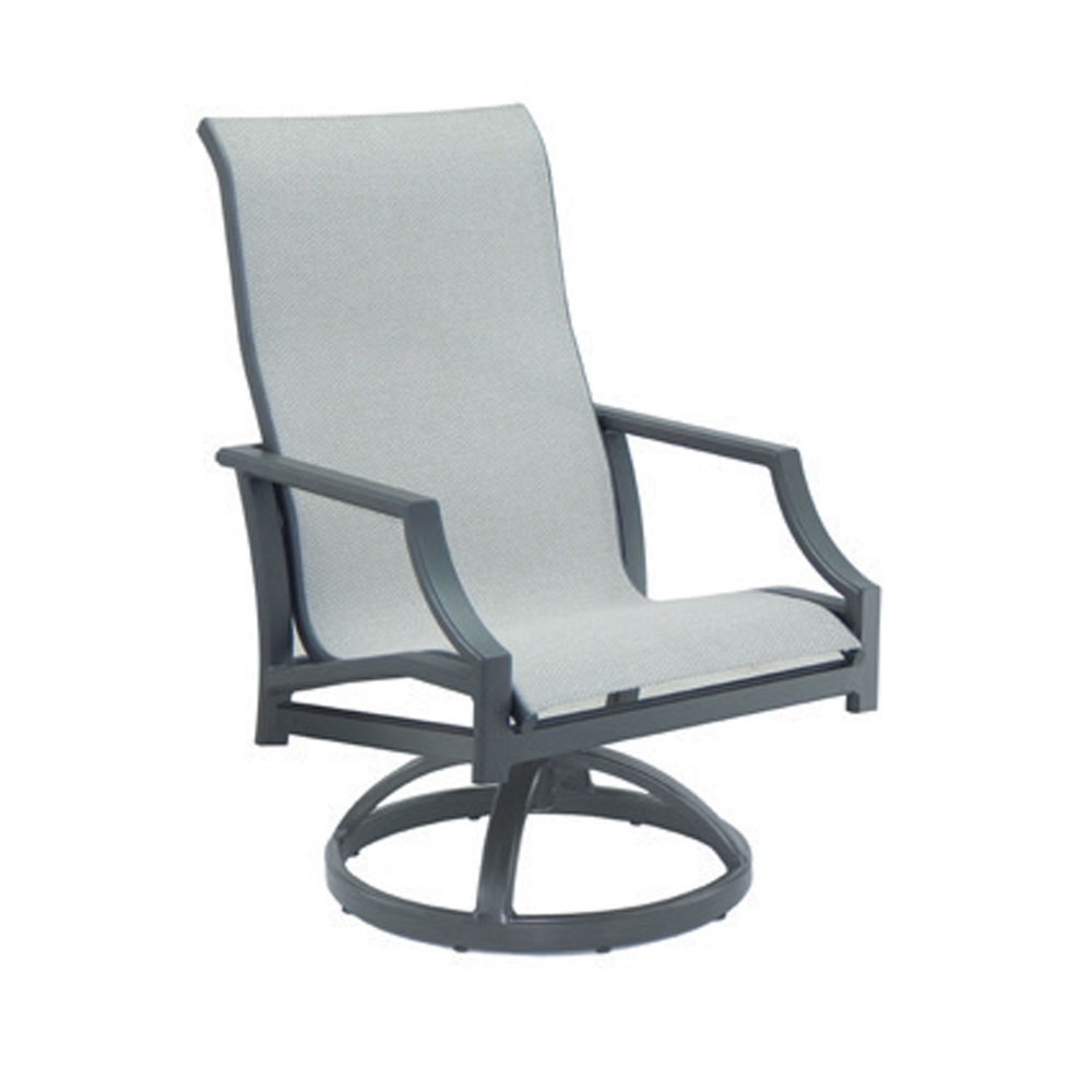 Castelle Lancaster Sling Swivel Rocker Dining Chair - 9C97S