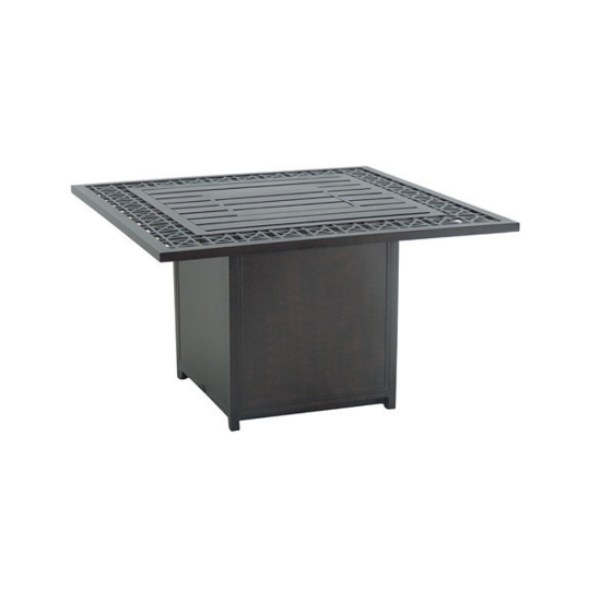 Castelle Lancaster 38" Square Coffee Table with Firepit - C9SF38WL