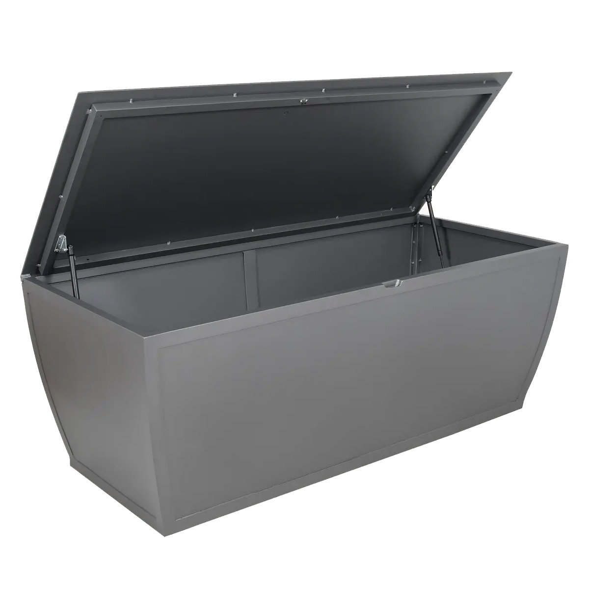 Castelle Largo Smooth Aluminum 60" x 26" Rectangular Coffee Storage Table - A4RCS2660