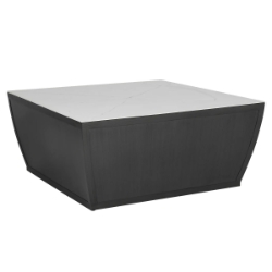 Castelle Largo Smooth Aluminum 42" Square Coffee Table - A4SC42