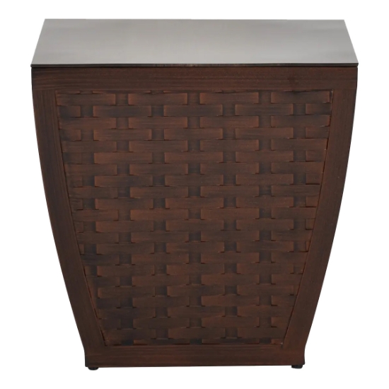 Largo Woven Aluminum 20" Square Side Table side