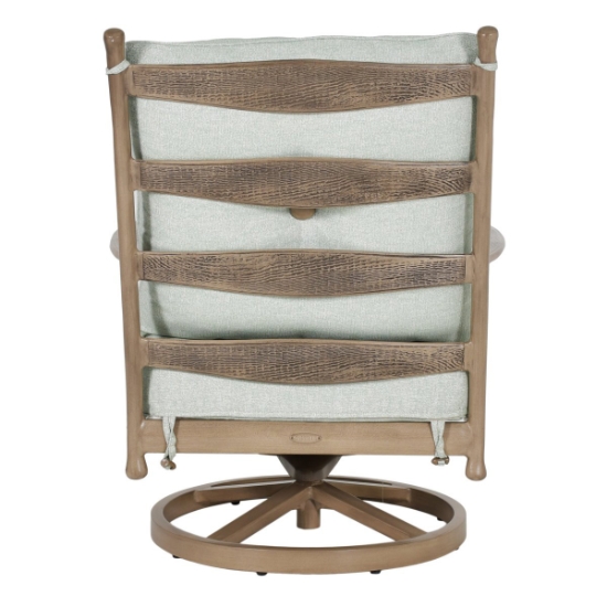 Lodge High Back Lounge Swivel Rocker back