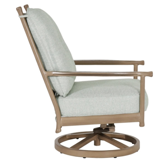 Lodge High Back Lounge Swivel Rocker side