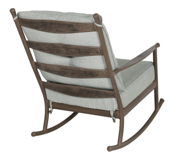 Lodge Ultra High Back Lounge Rocking Chair back angle