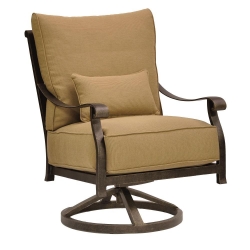 Castelle Madrid High Back Cushioned Lounge Swivel Rocker - 3816T