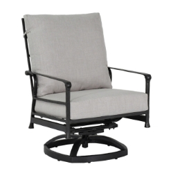 Castelle Marquis High Back Cushioned Lounge Swivel Rocker - 1D16R