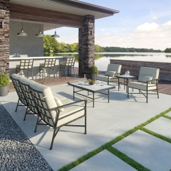 Castelle Marquis Sofa and Lounge Chair Patio Set - CS-MARQUIS-SET2