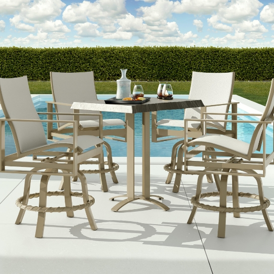 Moderna aluminum counter table