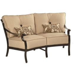 Castelle Monterey Cushioned Crescent Loveseat - 5841T