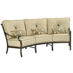 Castelle Monterey High Back Cushioned Crescent Sofa - 5864T