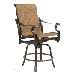 Castelle Monterey High Back Sling Swivel Counter Stool - 5899MS