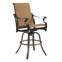 Castelle Monterey High Back Sling Swivel Bar Stool - 5899S