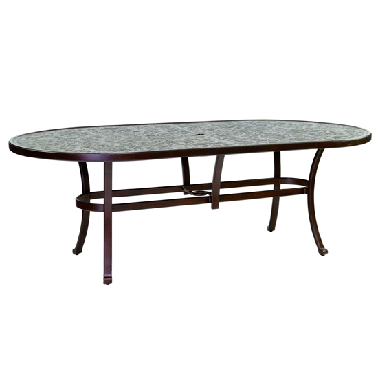 Vintage 84" Oval Dining Table