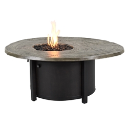 Castelle Natures Wood Round Firepit Coffee Table  - F1NCF54WL