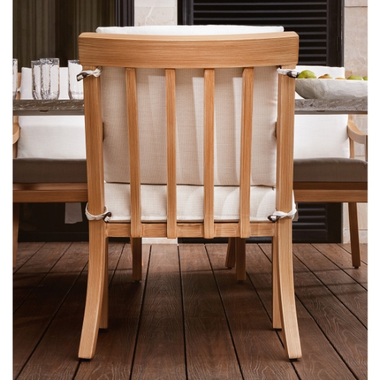 Nicoya Formal Arm Dining Chair lifestyle back