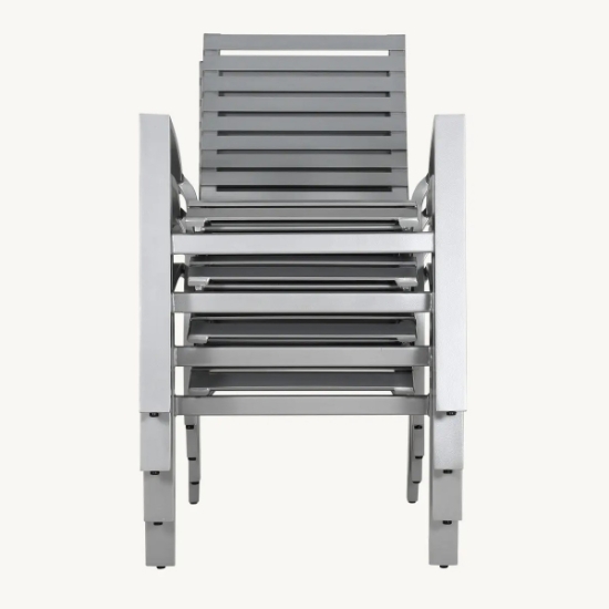 Orion Slats Stackable Dining Chair - 1040