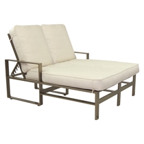 Park Place Adjustable Cushioned Double Chaise Lounge