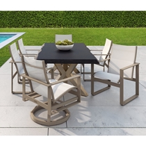 Park Place Sling Outdoor Dining Set for 6