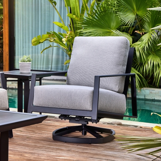 Castelle Swivel Rocker Lounge Chair