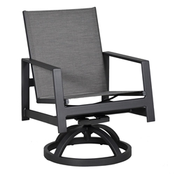Castelle Prism Sling Swivel Rocker Dining Chair - 0E78S