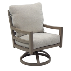 Castelle Roma Cushioned Swivel Rocker Dining Chair - 9607R