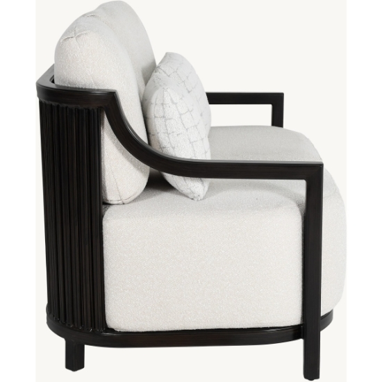 Samara Cushioned Loveseat with Two Accent Pillows - 6B11R