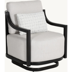 Castelle Samara Cushioned Lounge Action Chair with One Accent Pillow