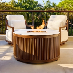 Castelle Samara Firepit Patio Set