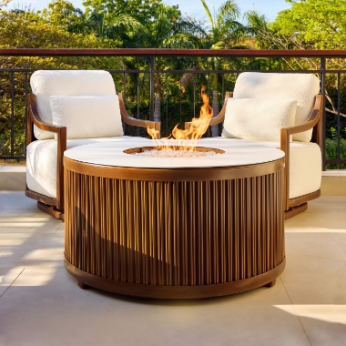 Castelle Samara Firepit Patio Set