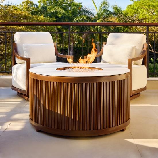 Castelle Samara Firepit Patio Set