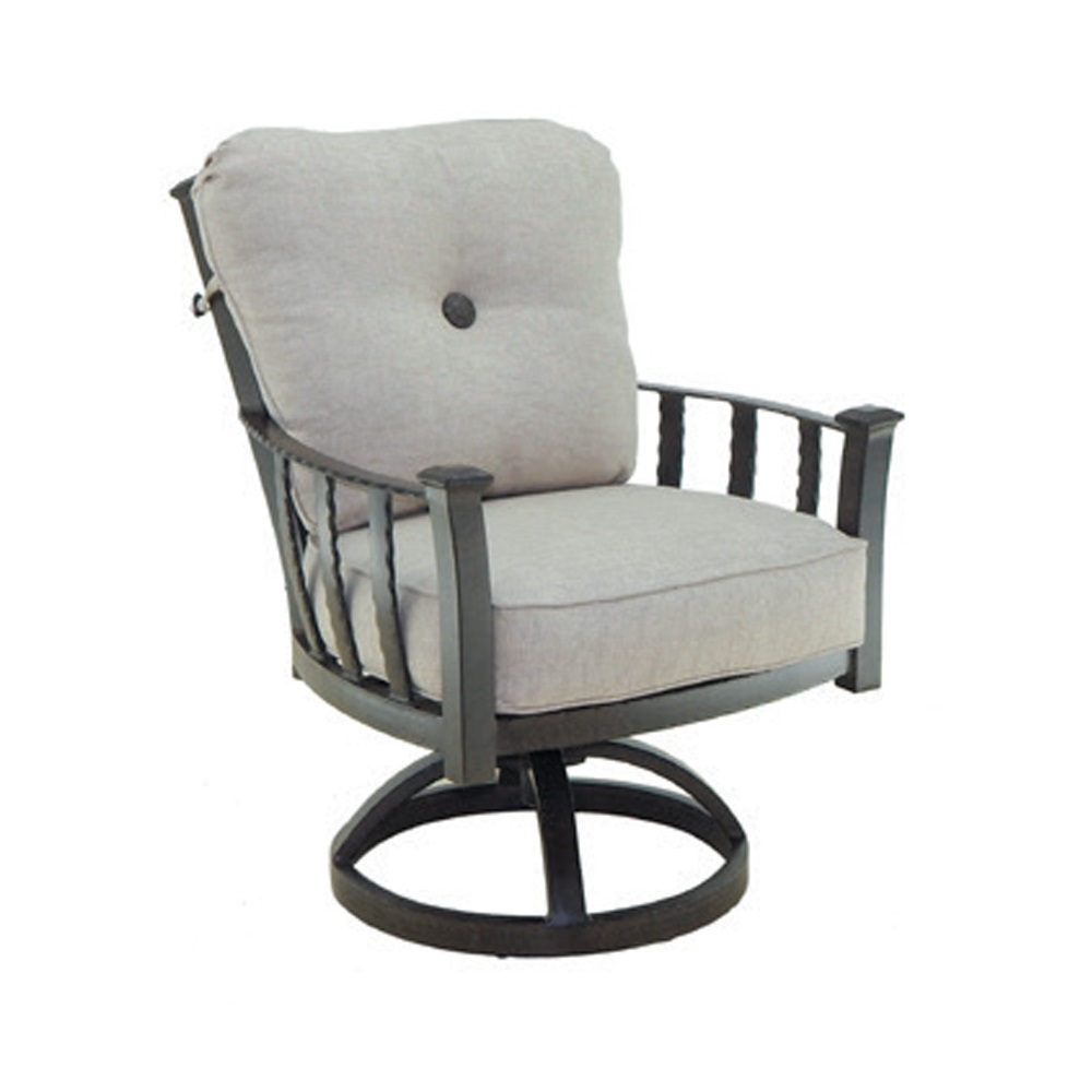 Castelle Santa Fe Cushioned Swivel Rocker Dining Chair - 1407T