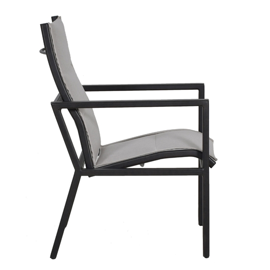 Saxton dining chair side view