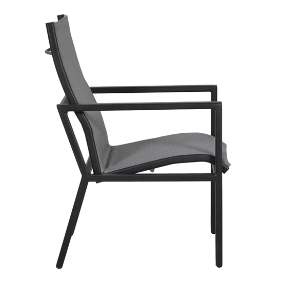 Saxton dining chair side view