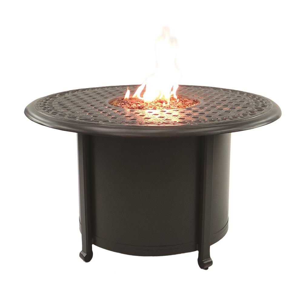 Castelle Sienna 38" Round Coffee Table with Firepit - DCF38WL
