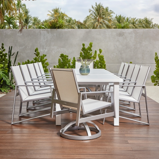 Trento Sling Large Modern Dining Set for 12 - CS-TRENTO-SET5