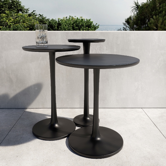 Tulip cast aluminum bar table