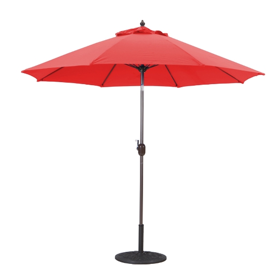 Aluminum 9' Octagon Umbrella with 3-Position Manual Tilt - 636MB