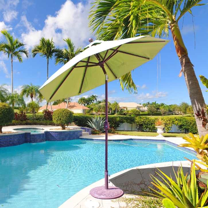 galtech 9 ft aluminum deluxe auto tilt patio umbrella Market Umbrella, 9ft - Outdoor Patio, Deck, Pool, Backyard Stand Alone This model has the option of either a Charcoal Galtech 11-ft. Aluminum Umbrella With