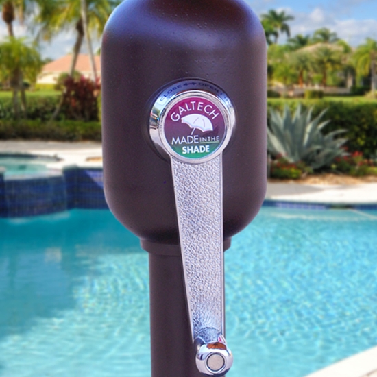 Aluminum 7.5' Round Umbrella with Deluxe Auto Tilt - 727