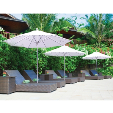 Galtech Aluminum 9 Foot Octagon Commercial Umbrella with Manual Lift - 732