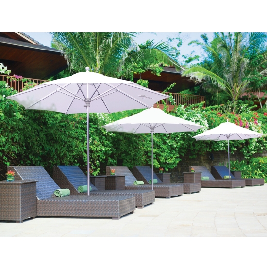 Galtech Aluminum 9 Foot Octagon Commercial Umbrella with Manual Lift - 732