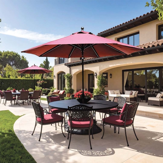 Galtech Galtech Aluminum 9 Foot Octagon Umbrella with Deluxe Auto Tilt - 737