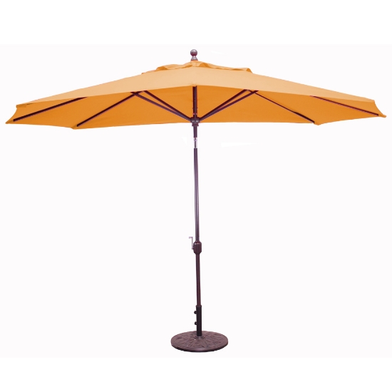 Aluminum 8' X 11' Oval Umbrella with Deluxe Auto Tilt - 779