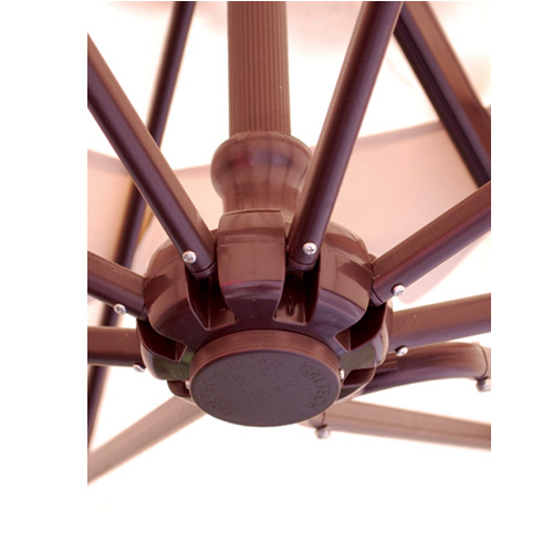 Aluminum 11' Round Cantilever Umbrella with Easy Lift - 887