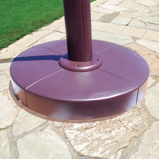 Aluminum 11' Round Cantilever Umbrella with Easy Lift - 887