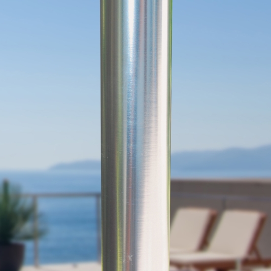 Aluminum 7.5' Round Commercial Umbrella with Manual Lift - 722