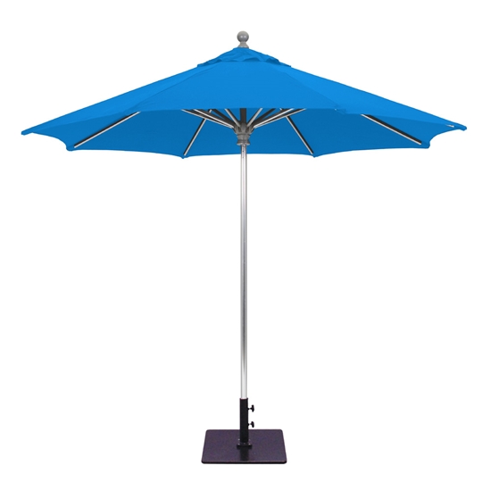 Aluminum 9' Octagon Commercial Umbrella with Manual Lift - 732